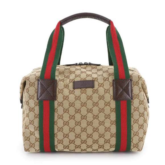 GUCCI Brown Leather Boston Bag - Picture 1 of 10